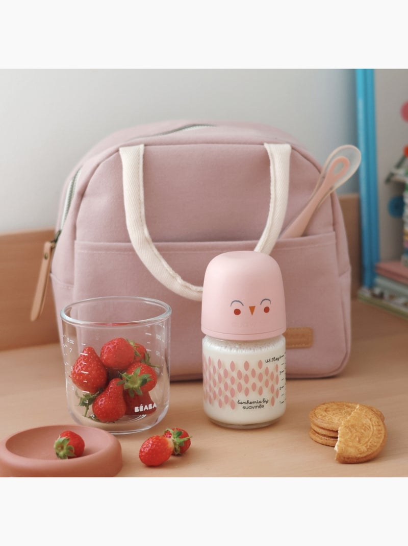 B?aba - Sac repas isotherme rose poudr? Rose - Kiabi