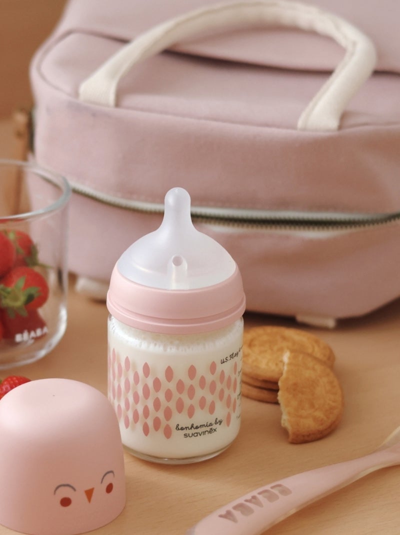 B?aba - Sac repas isotherme rose poudr? Rose - Kiabi