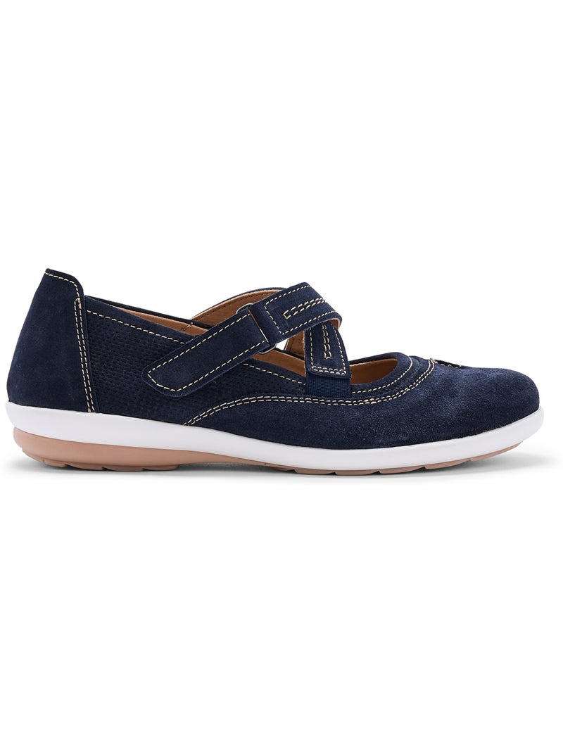 Babies à scratch et élastique femme - PEDICONFORT Bleu marine - Kiabi