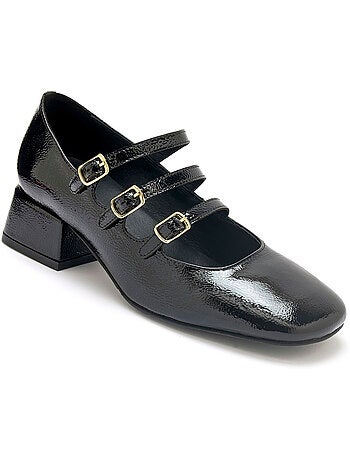 Babies cuir verni 3 brides