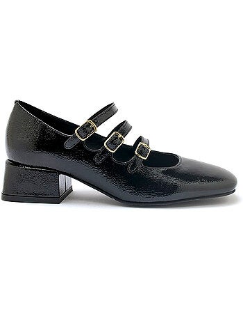 Babies cuir verni 3 brides