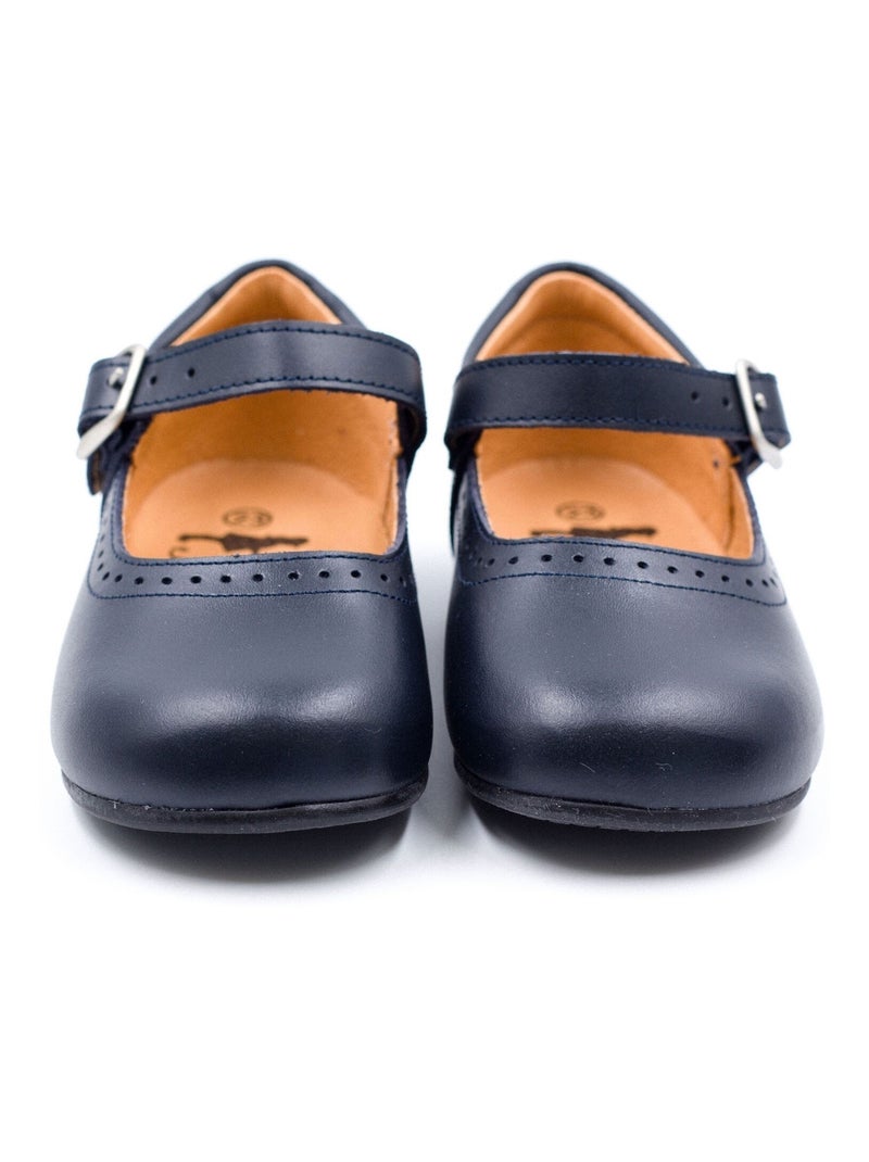 Babies en Cuir à Fermeture à Boucle - Boni Catia Bleu marine - Kiabi