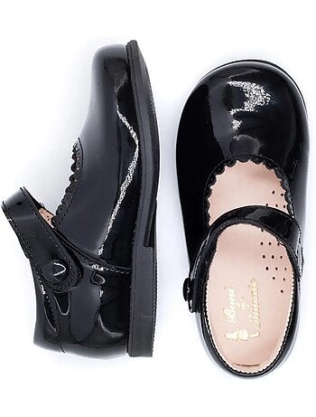 Babies en Cuir Vernis à Scratch - Boni Princesse