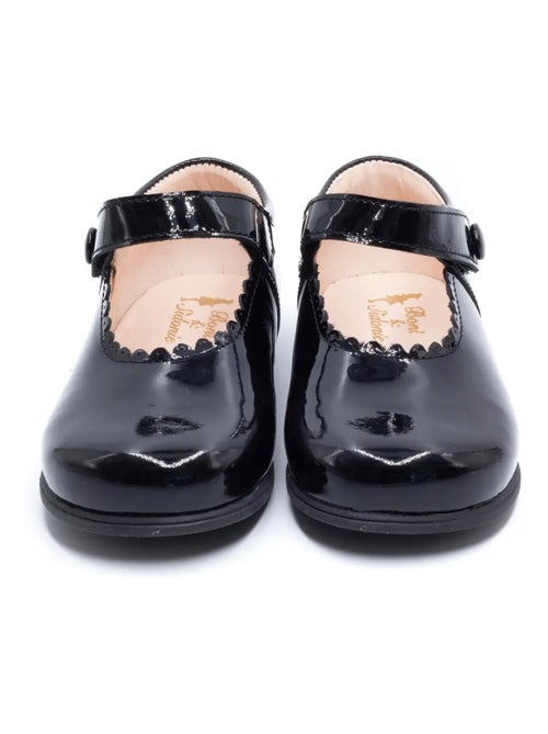 Babies en Cuir Vernis à Scratch - Boni Princesse - Kiabi