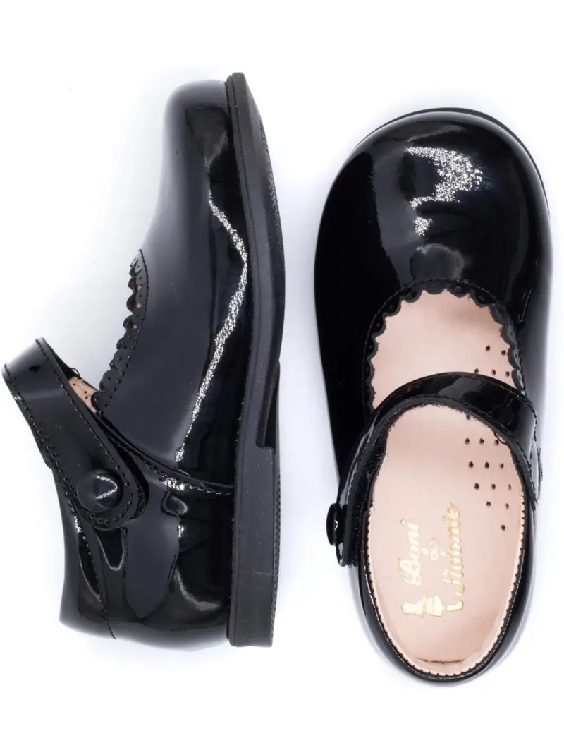 Babies en Cuir Vernis à Scratch - Boni Princesse Noir - Kiabi