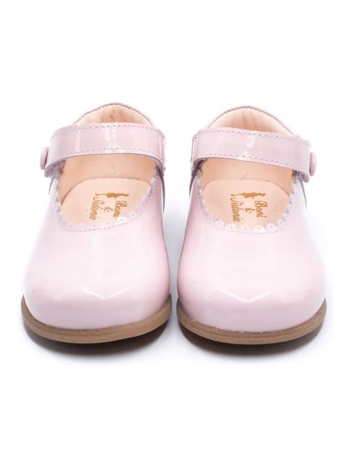 Babies en Cuir Vernis à Scratch - Boni Princesse - Kiabi