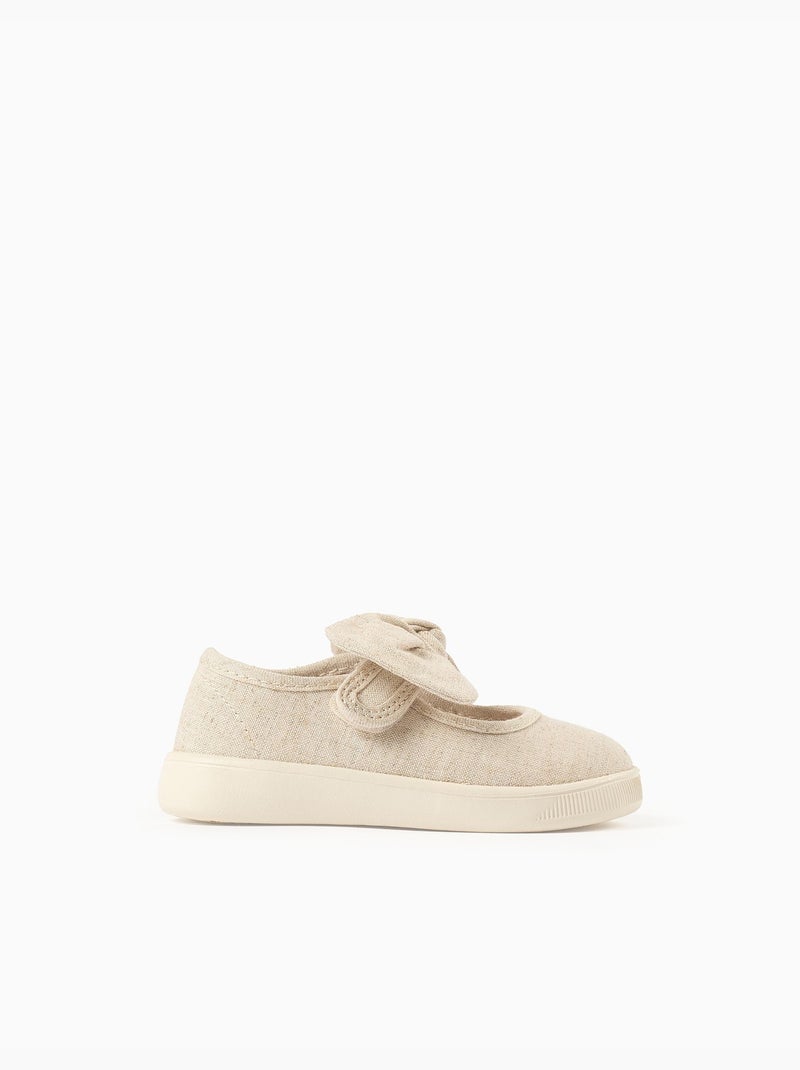 Babies en toile à semelle souple Beige - Kiabi