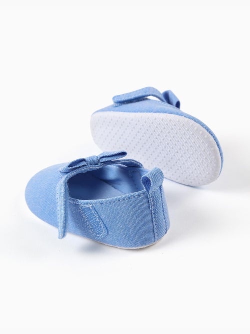Babies en toile avec nœud décoratif - Kiabi