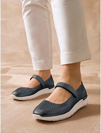 Babies femme à scratch semelle amovible