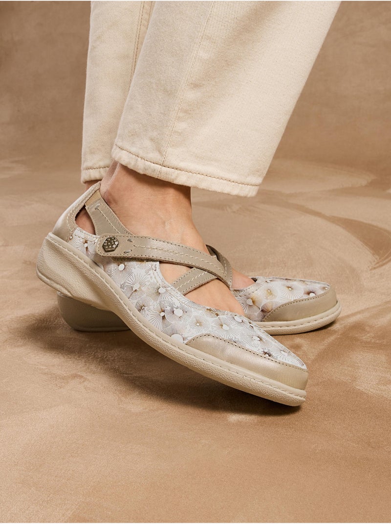 Babies femme élastiquées à scratch - PEDICONFORT Beige - Kiabi