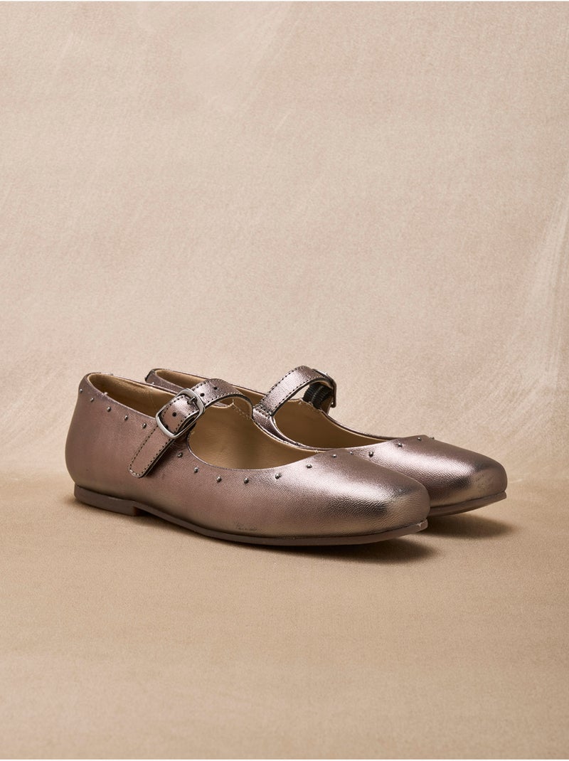 Babies plates en cuir femme - PEDICONFORT Doré - Kiabi