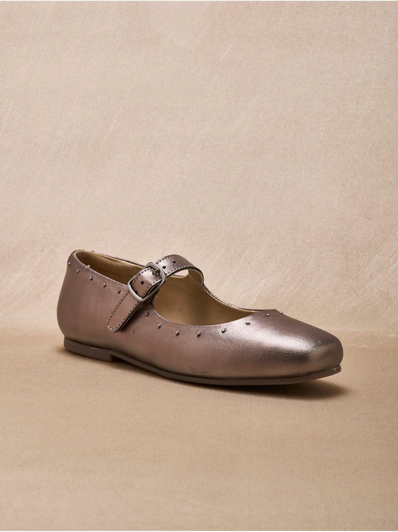 Babies plates en cuir femme - PEDICONFORT Doré - Kiabi