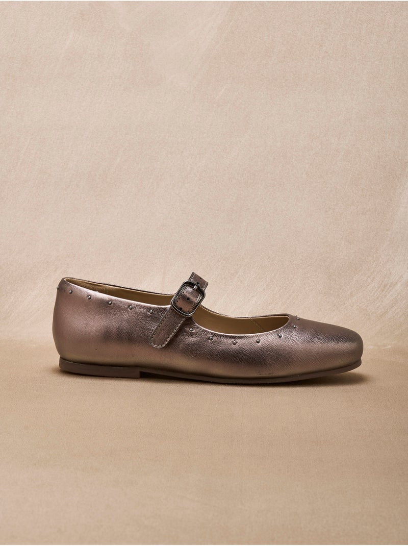 Babies plates en cuir femme - PEDICONFORT Doré - Kiabi