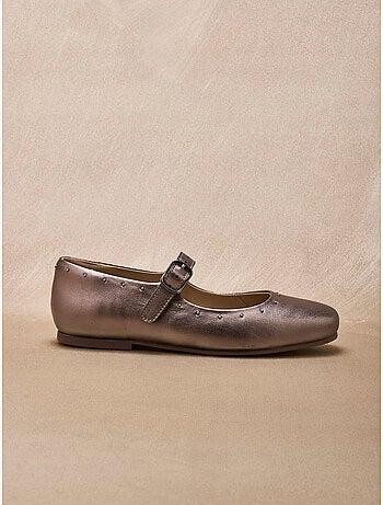 Babies plates en cuir femme