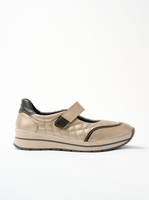 Babies scratchées largeur confort cuir - Afibel - Kiabi