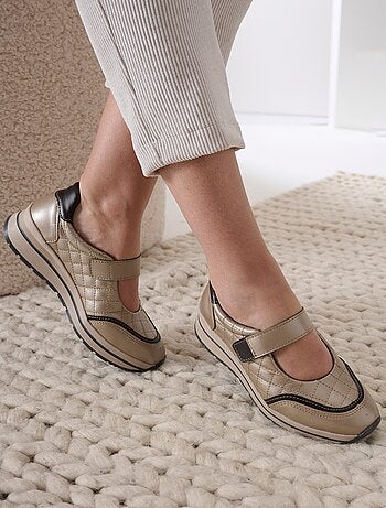 Babies scratchées largeur confort cuir