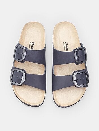 Babouche en cuir bata