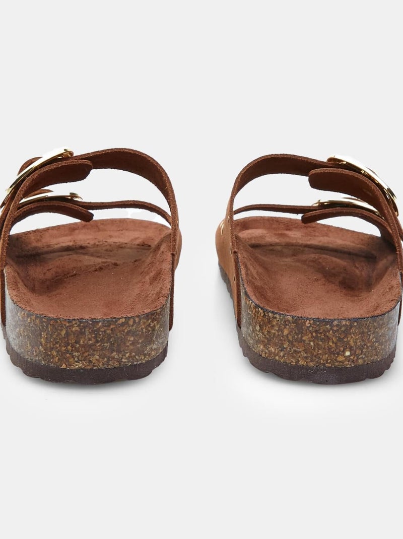 Babouches  BATA Marron - Kiabi