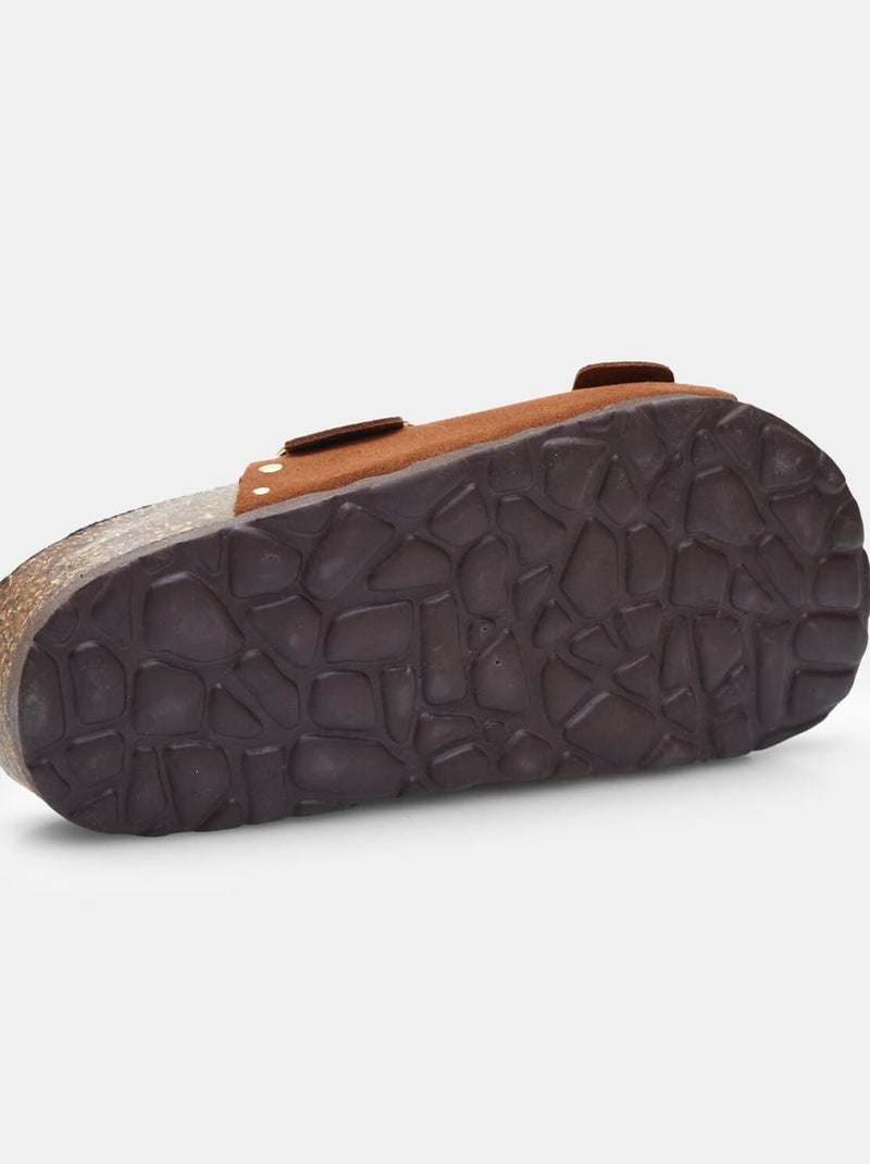 Babouches  BATA Marron - Kiabi