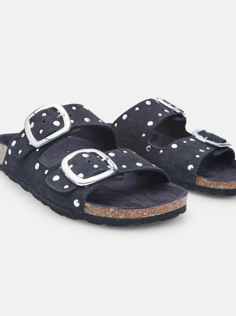 Babouches  BATA Noir - Kiabi