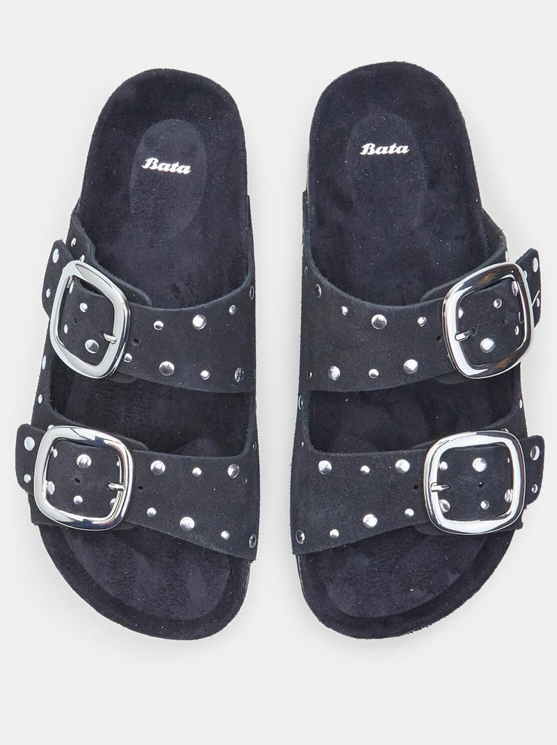 Babouches  BATA Noir - Kiabi