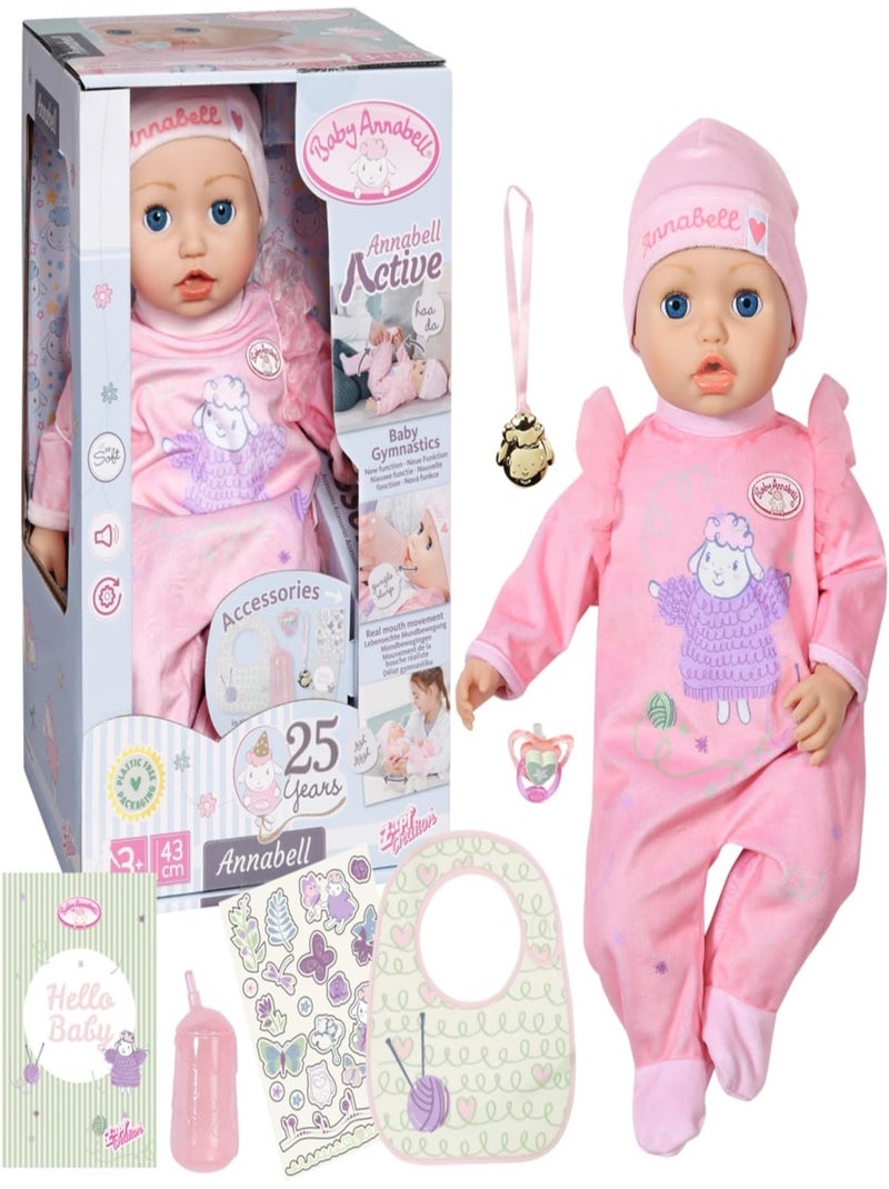 Baby Annabell - Interactive Annabell 43cm Rose - Kiabi