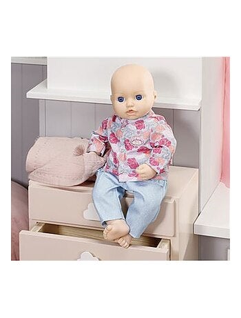 BABY Annabell Ensemble Jean de voyage pour poupée de 43cm