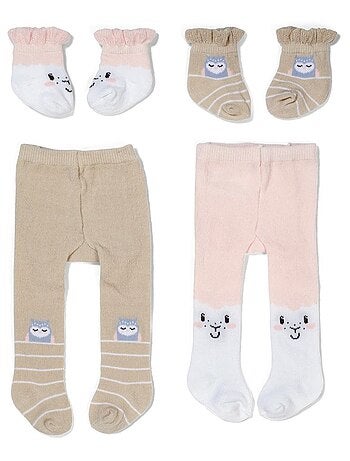 BABY born - Chaussettes et collants Moutons pour poupée de 43 cm