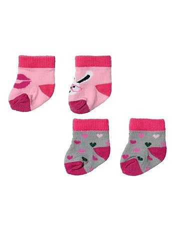 Baby born 2 paires de chaussettes, Assortiment