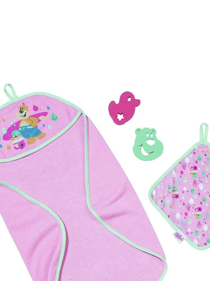 Baby born Bath Serviette à capuche et éponge N/A - Kiabi