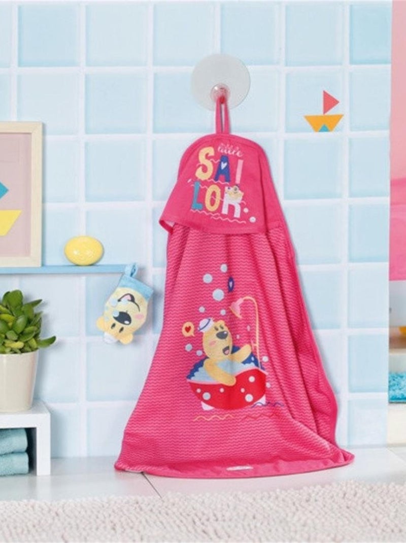 BABY born Bath Serviette de bain à capuche et gant de toilettes Multicolore - Kiabi