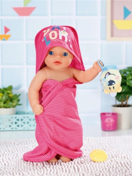 BABY born Bath Serviette de bain à capuche et gant de toilettes - Kiabi