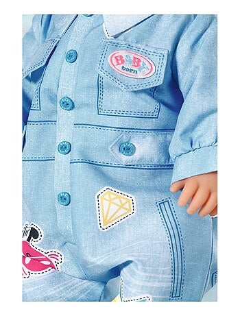 Baby born Deluxe Combinaison en jean pour poupée 43cm