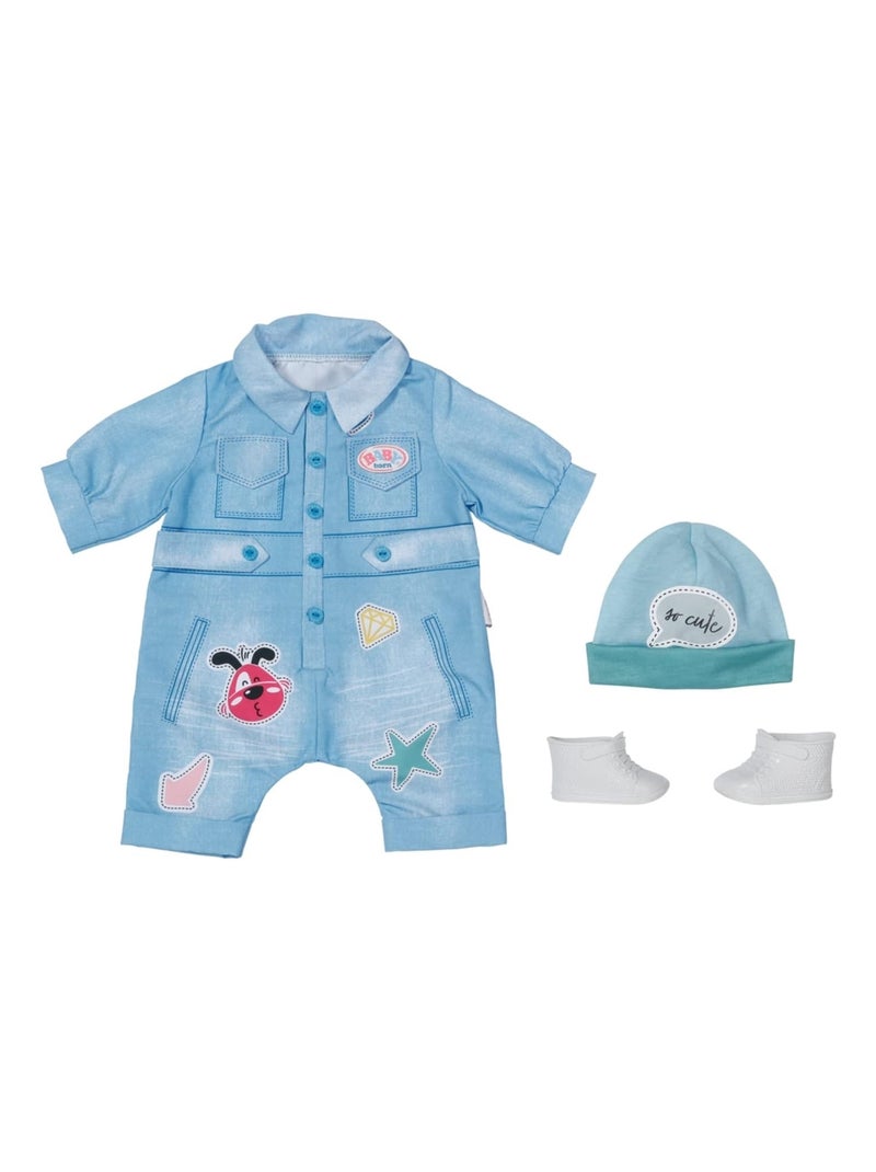 Baby born Deluxe Combinaison en jean pour poupée 43cm Multicolore - Kiabi