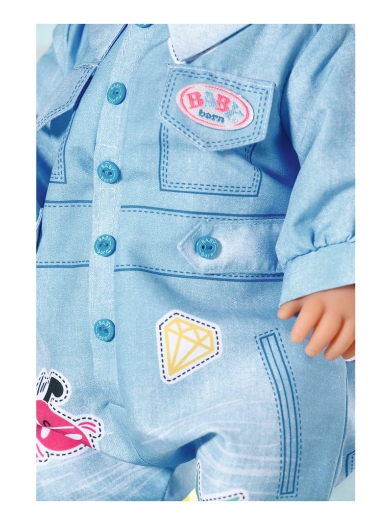 Baby born Deluxe Combinaison en jean pour poupée 43cm Multicolore - Kiabi