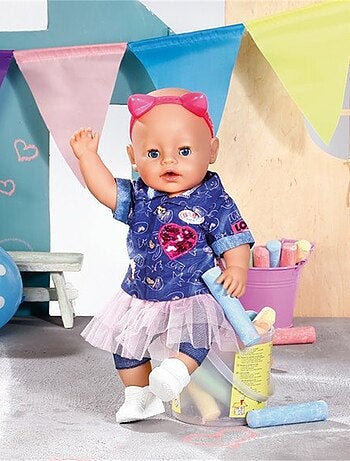 Baby Born Deluxe Ensemble Robe en Jeans 43 cm