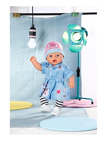 Baby born Deluxe Robe en Jean pour poupée de 43 cm