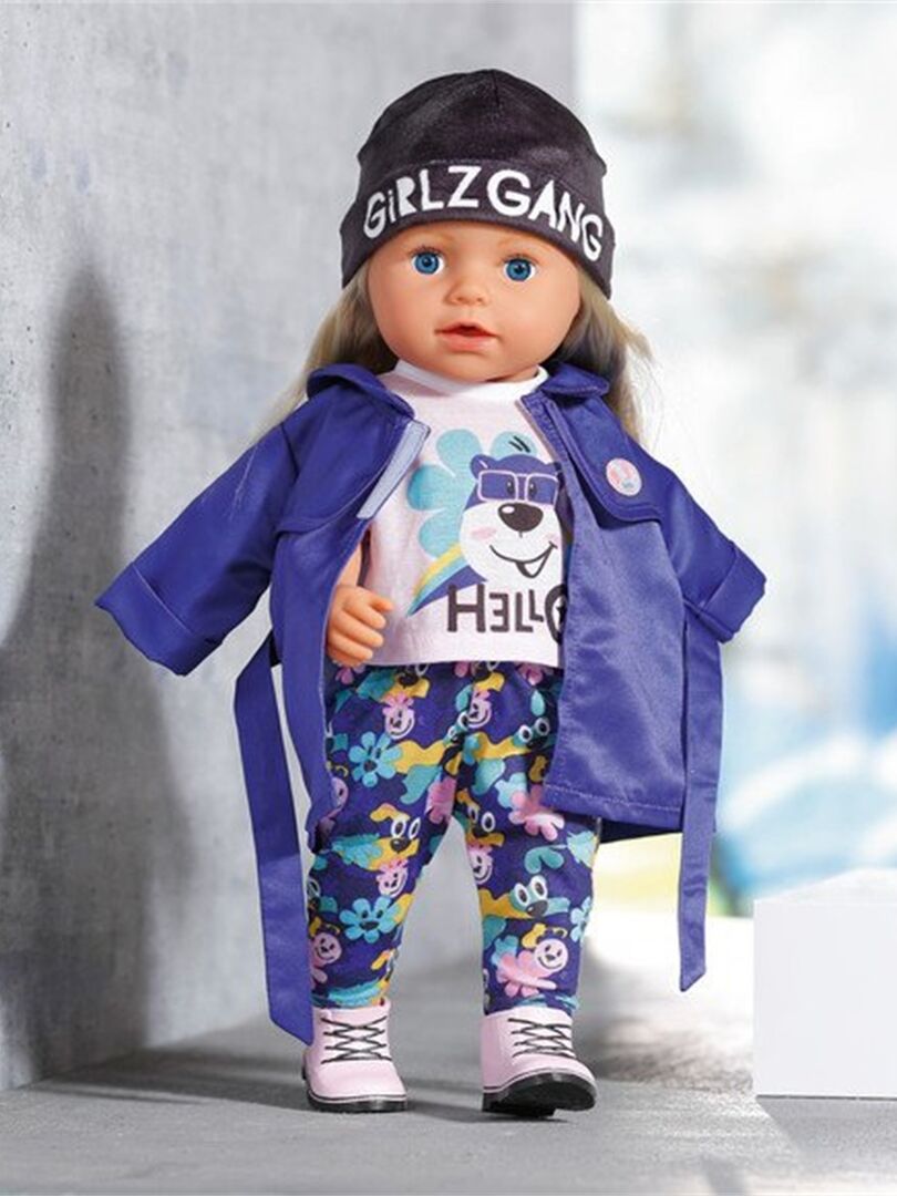 BABY Born Robe D’anniversaire Deluxe – Avec Diadème, Chaussures Et 2 Cupcakes – Pour Poupées Jusqu’à 43 Cm – Dès 3 Ans