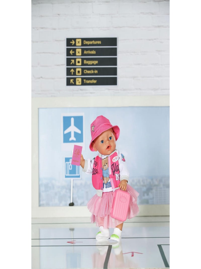 BABY born Deluxe Tenue de voyage 43cm Rose - Kiabi