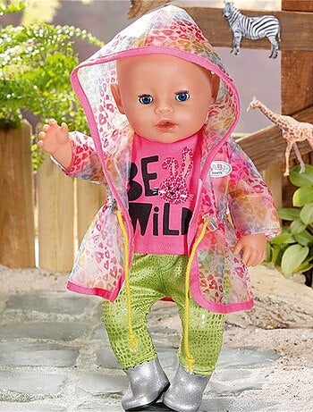 BABY Born Ensemble de pluie Arc-en-ciel luxueux et branché pour poupée de 43 cm