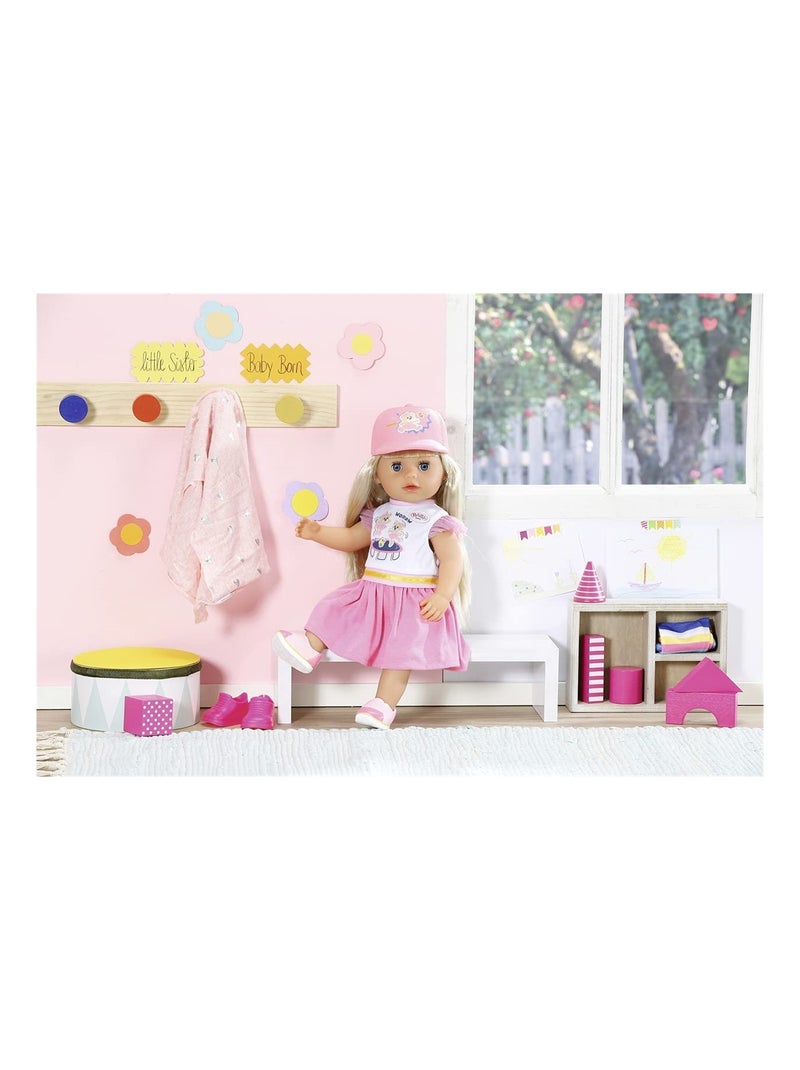 Baby born Jardin d'enfants Ensemble Tenue et Casquette 36 cm Rose - Kiabi