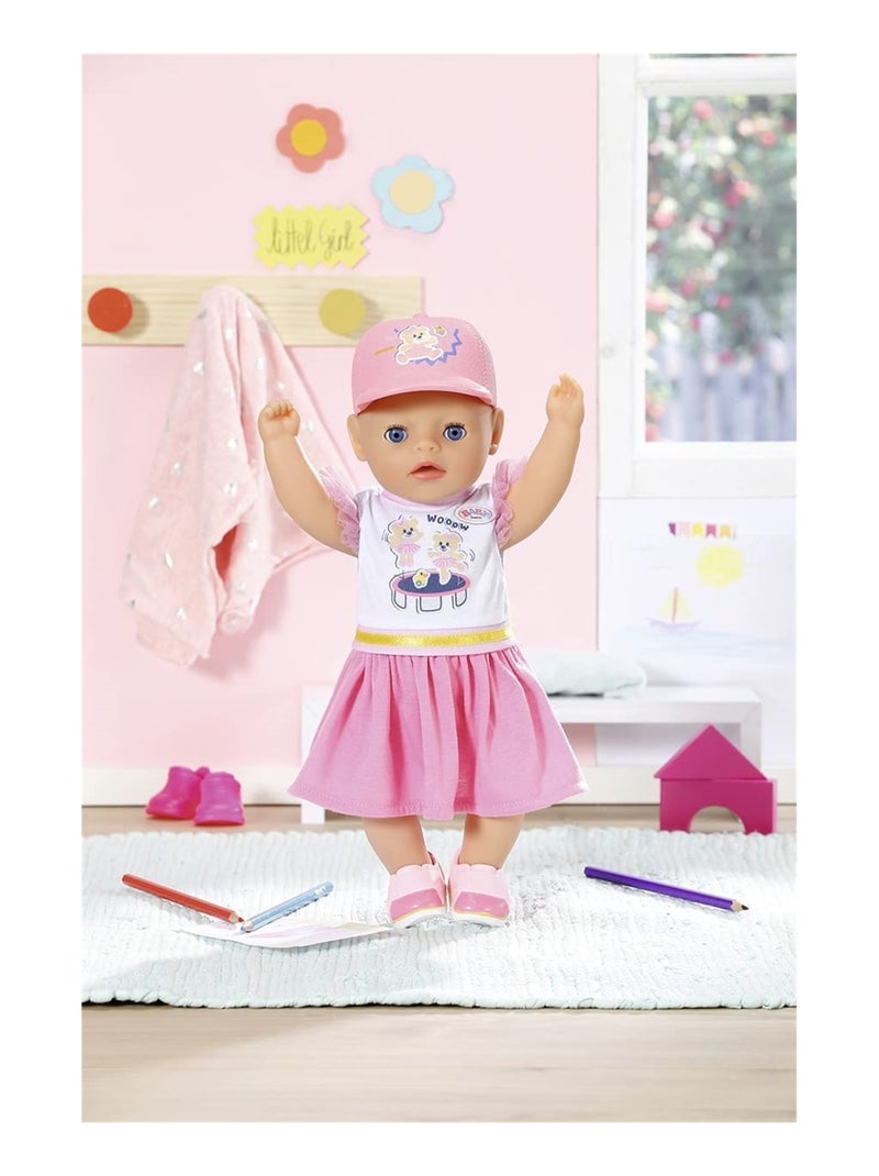 Baby born Jardin d'enfants Ensemble Tenue et Casquette 36 cm Rose - Kiabi