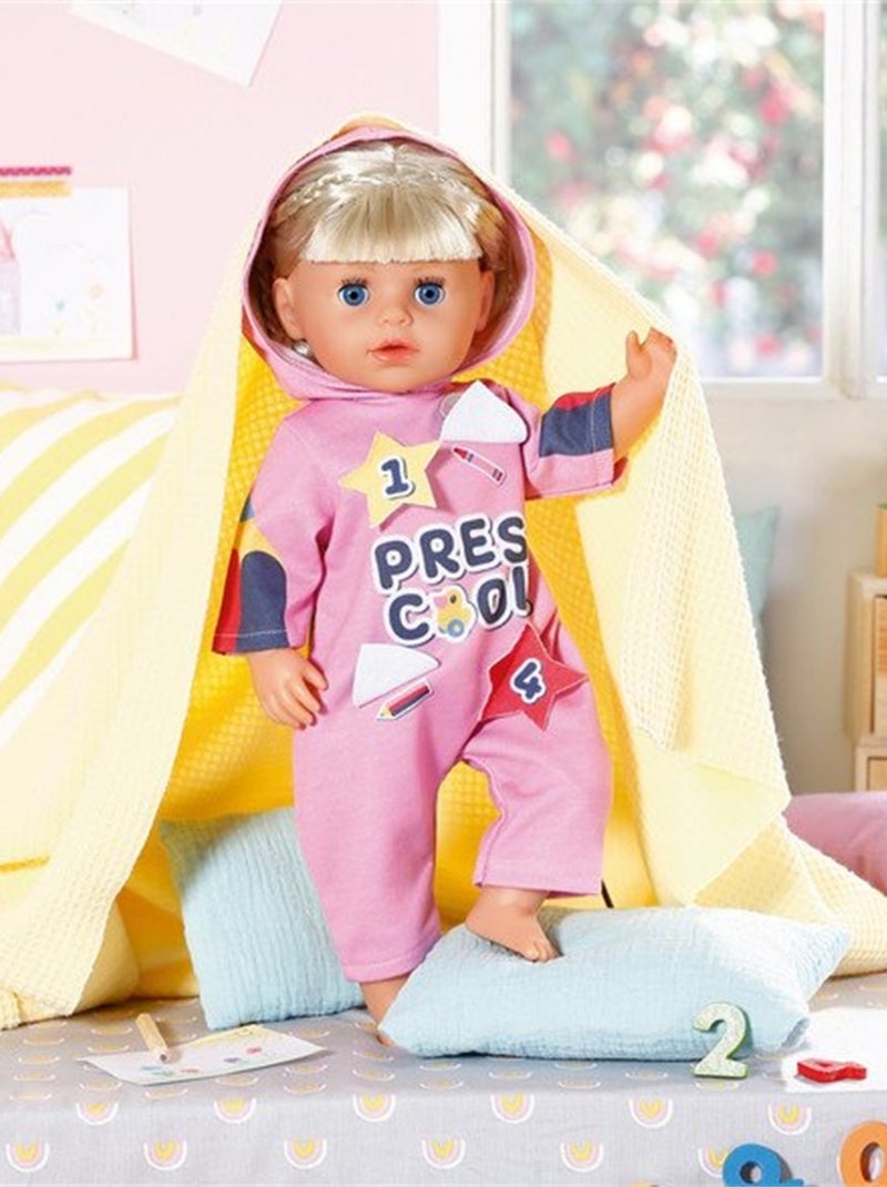 BABY born Kindergarten Combinaison une pièce et badges pour les poupées de 36cm Rose - Kiabi
