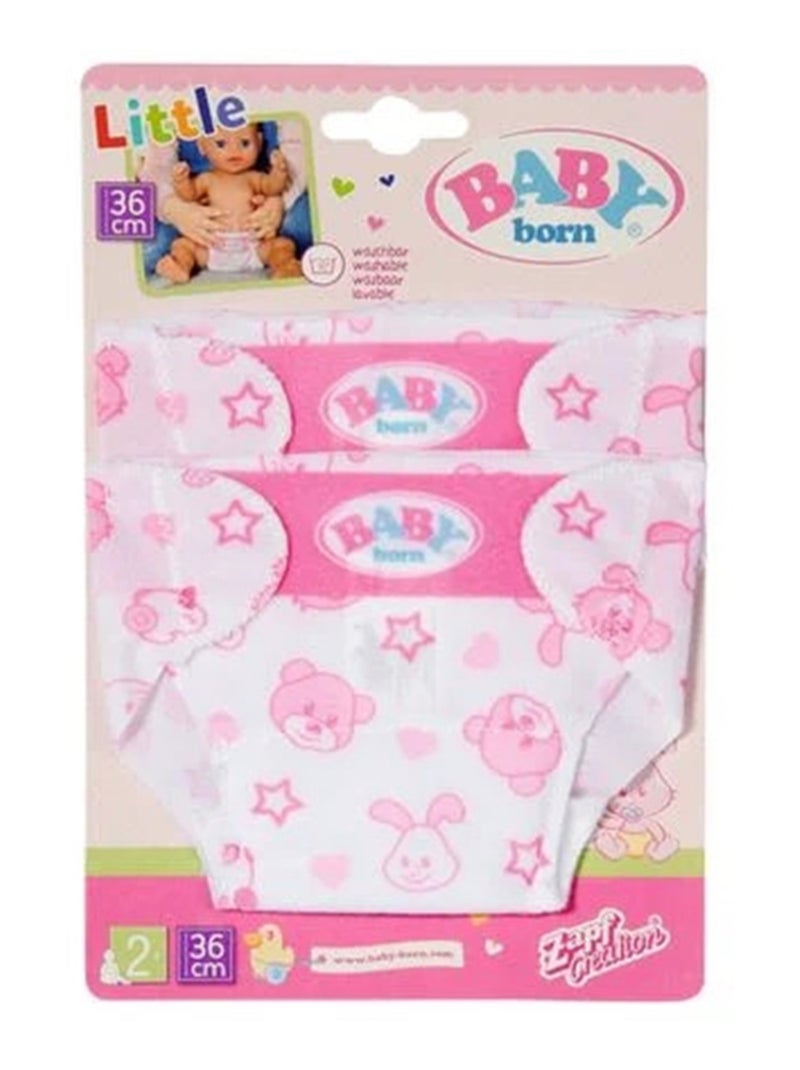 Baby Born Litte 2 Couches 36 cm Rose - Kiabi