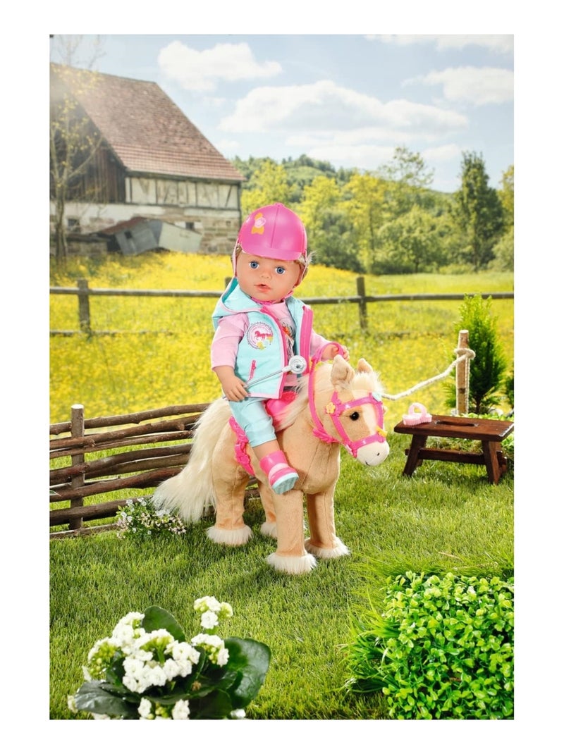 Baby Born My Cute Horse-Cheval en peluche interactive Beige - Kiabi