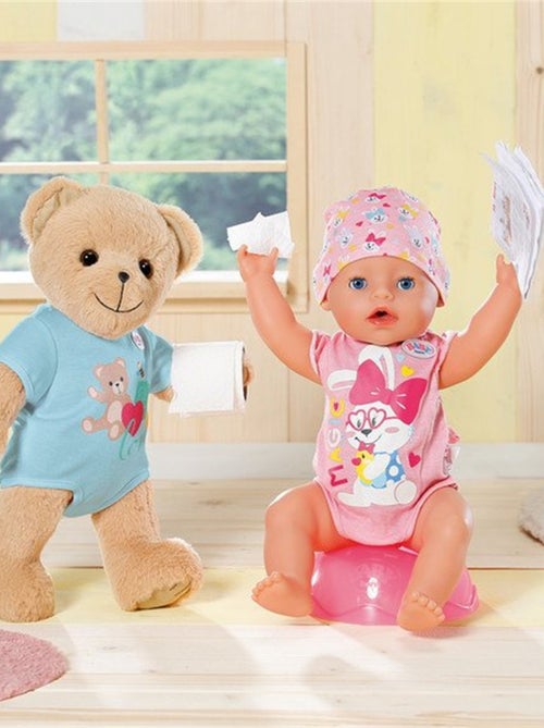 Baby born Ours en peluche bleu 36 cm - Kiabi