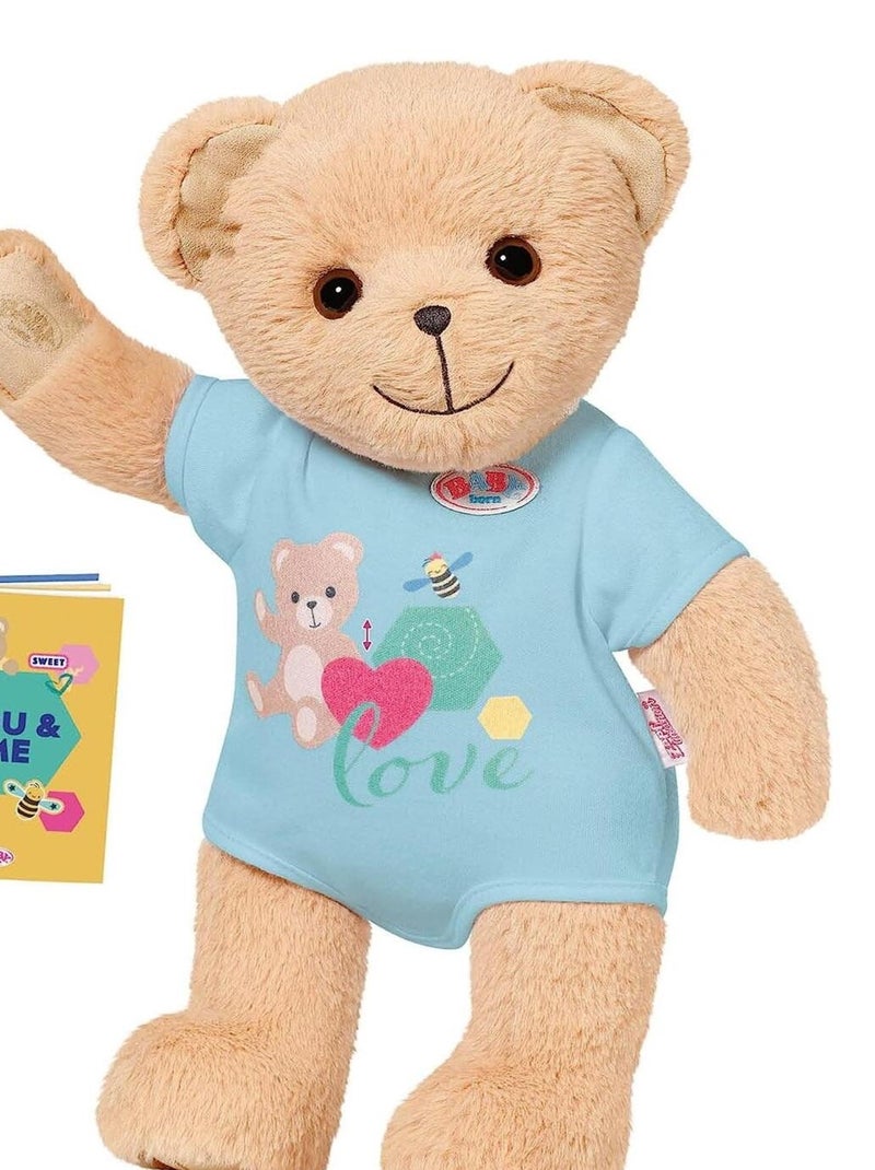 Baby born Ours en peluche bleu 36 cm N/A - Kiabi