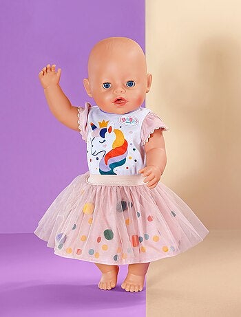 Baby born Robe licorne avec tutu 43 cm