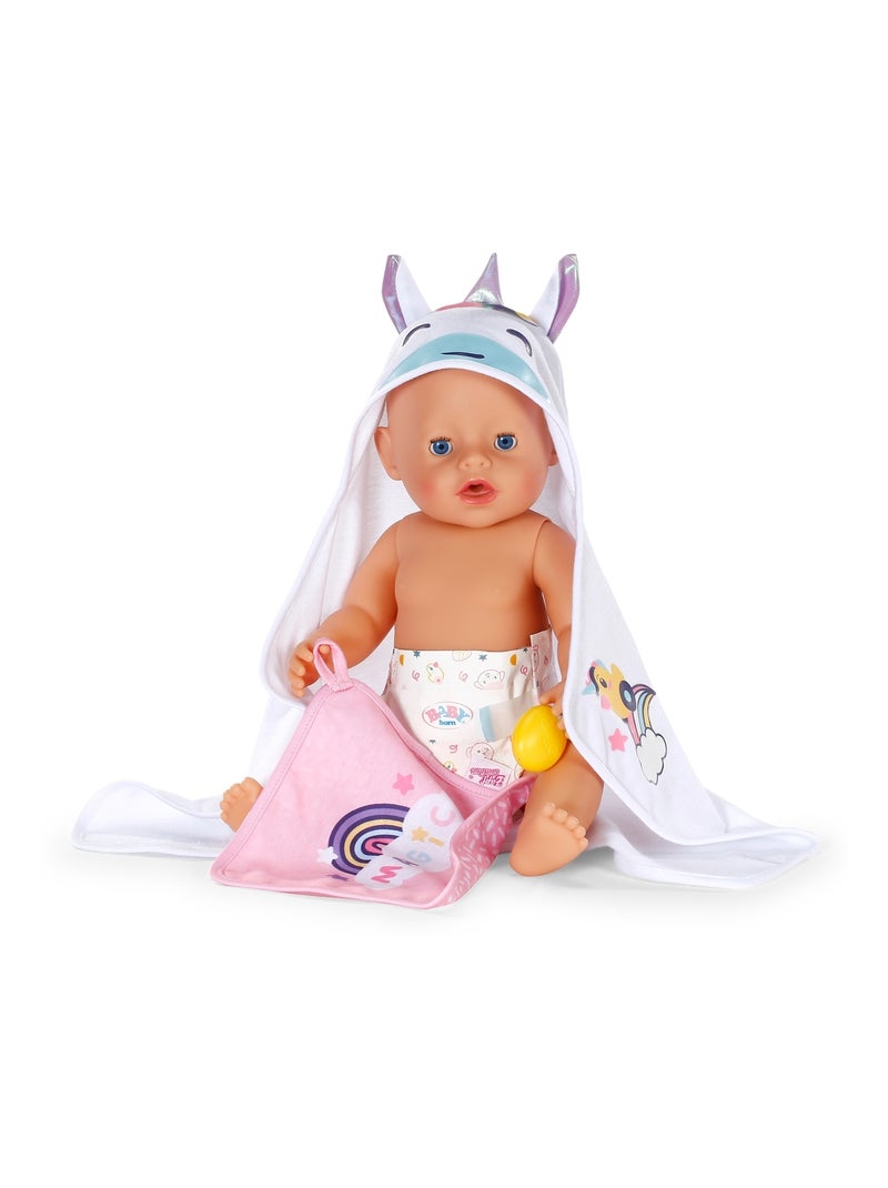 Baby born Serviette à capuche Multicolore - Kiabi