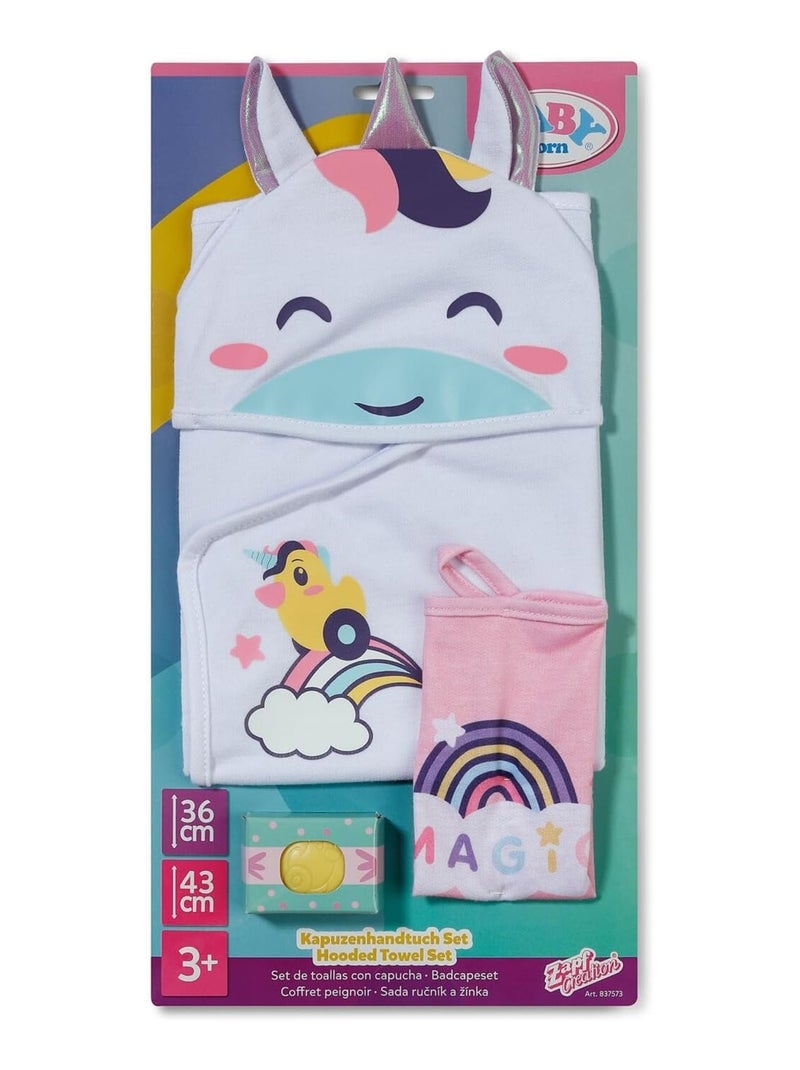 Baby born Serviette à capuche Multicolore - Kiabi